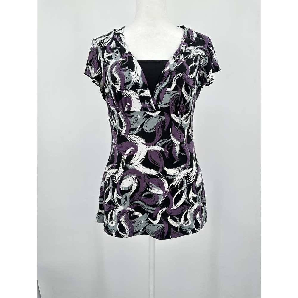 JKLA California Y2K Floral Stretch Top Womens S M Fairy Grunge Whimsygoth Goth